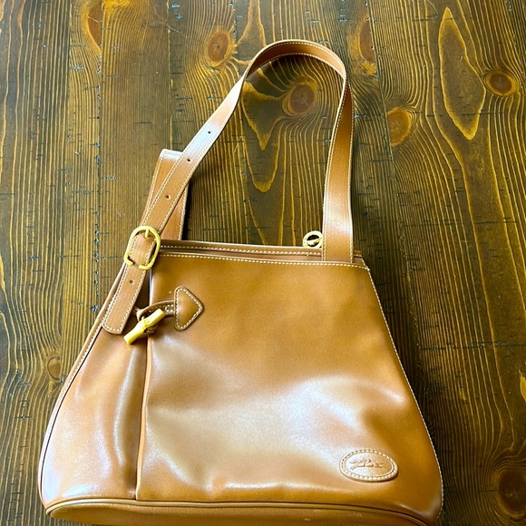 Longchamp Bags Authentic Vintage Longchamp Leather Bag Camel Brown